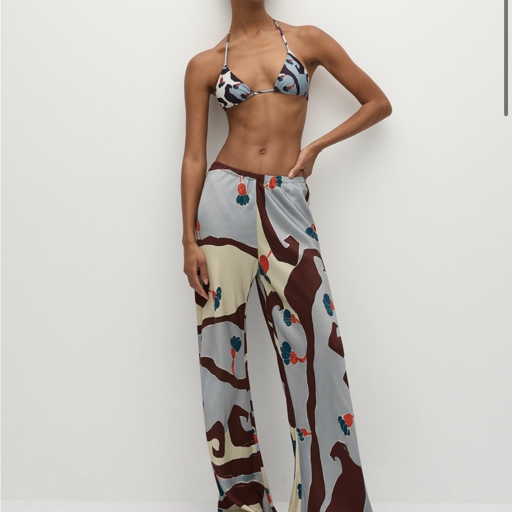 FAITHFUL THE BRAND - Women's Multicolor Wide-Leg Pants - New with Tags